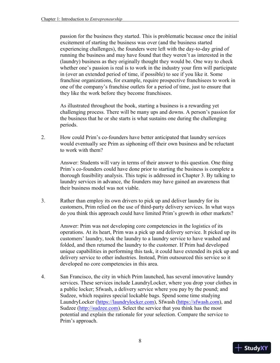 Entrepreneurship: Successfully Launching New Ventures, 6th Edition Solution Manual, page 26