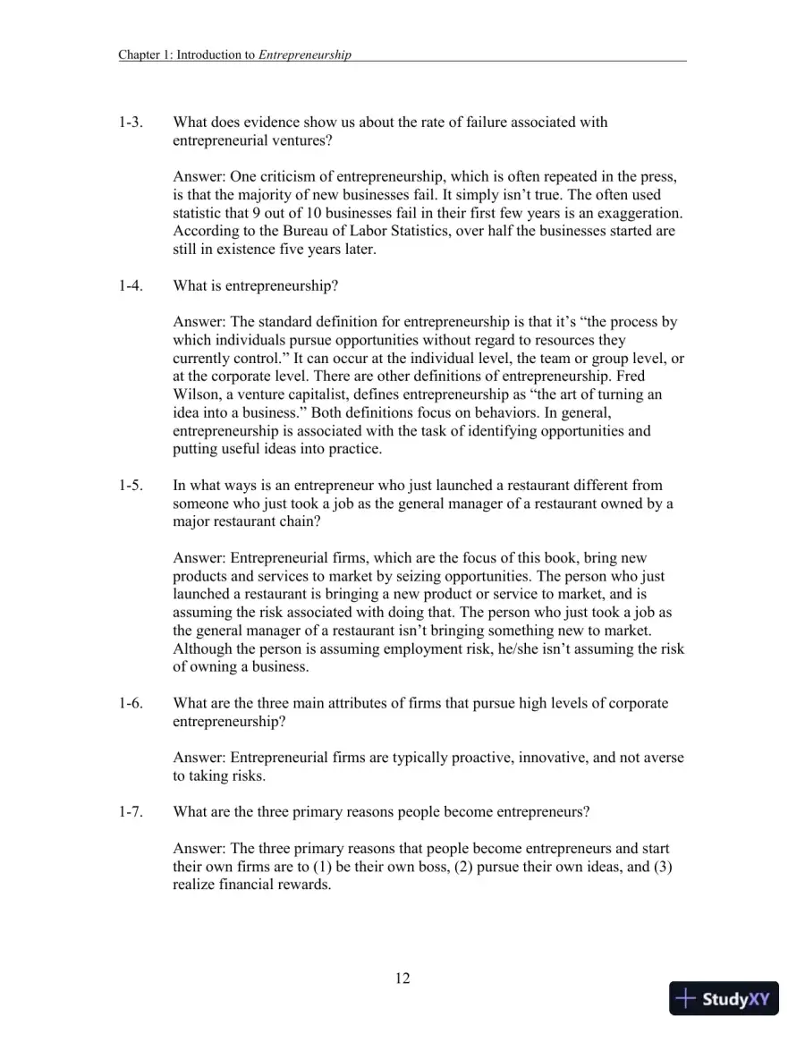 Entrepreneurship: Successfully Launching New Ventures, 6th Edition Solution Manual, page 30