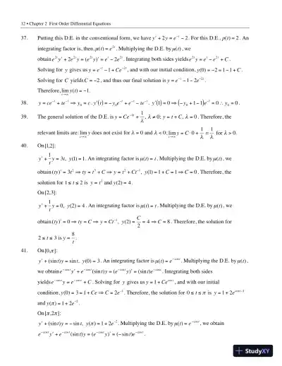 Solution Manual for Elementary Differential Equations with Boundary Value Problems, 2nd Edition - Page 15 preview image