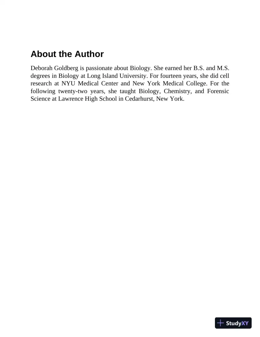 AP Biology: With 2 Practice Tests, 7th Edition (2020), page 4
