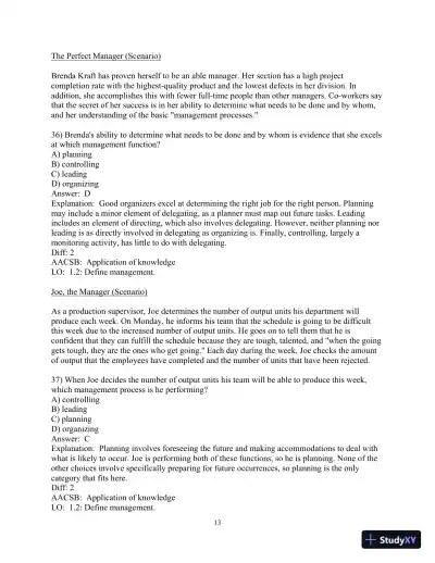 Test Bank for Fundamentals of Management , 10th Edition - Page 14 preview image