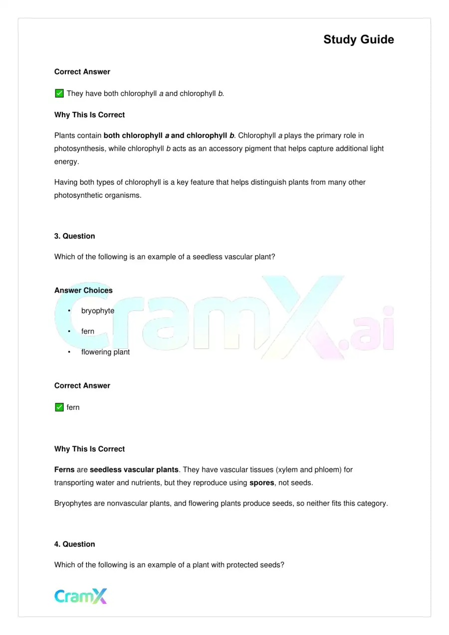 Biology - Plants Diversity and Reproduction, page 2