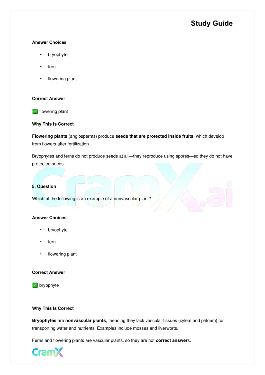 Biology - Plants Diversity and Reproduction, page 3