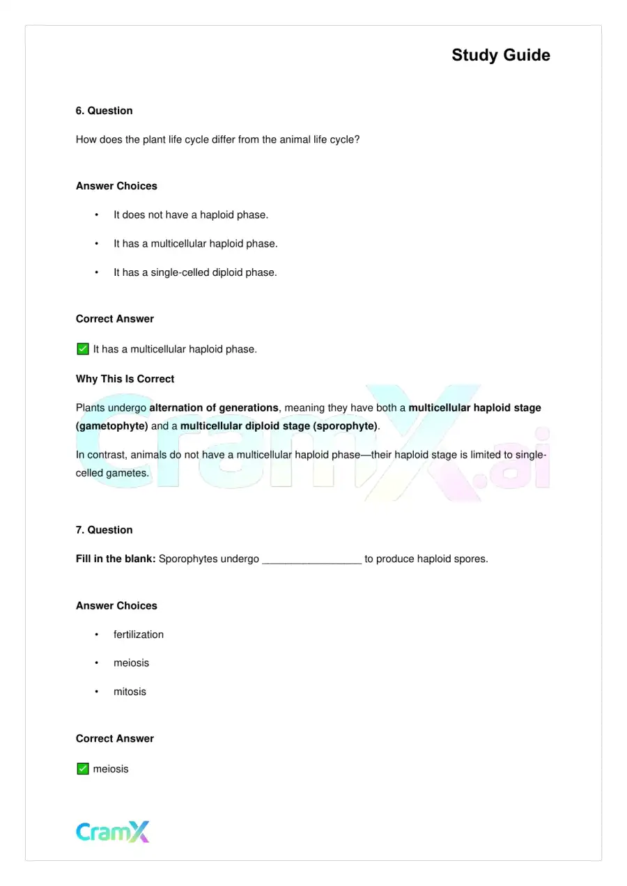 Biology - Plants Diversity and Reproduction, page 4