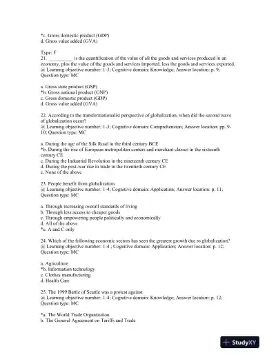 Crossing Borders; International Studies for the 21st Century Second Edition Test Bank - Page 6 preview image