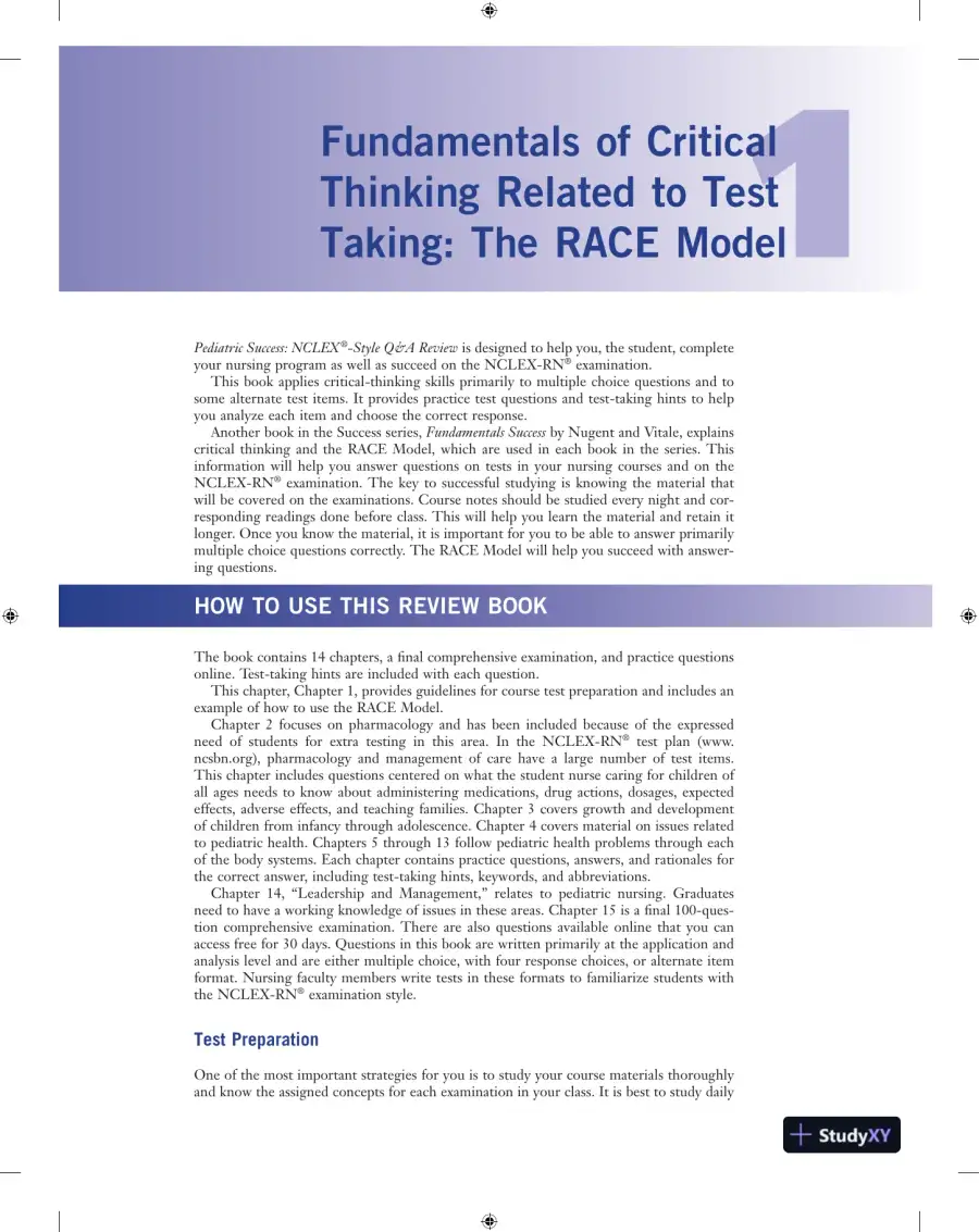 Pediatric Success : NCLEX-style QandA Review (2019), page 17