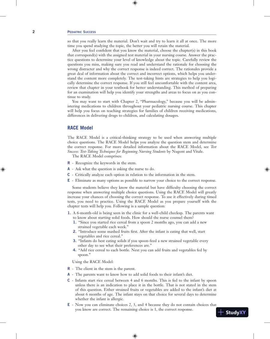 Pediatric Success : NCLEX-style QandA Review (2019), page 18