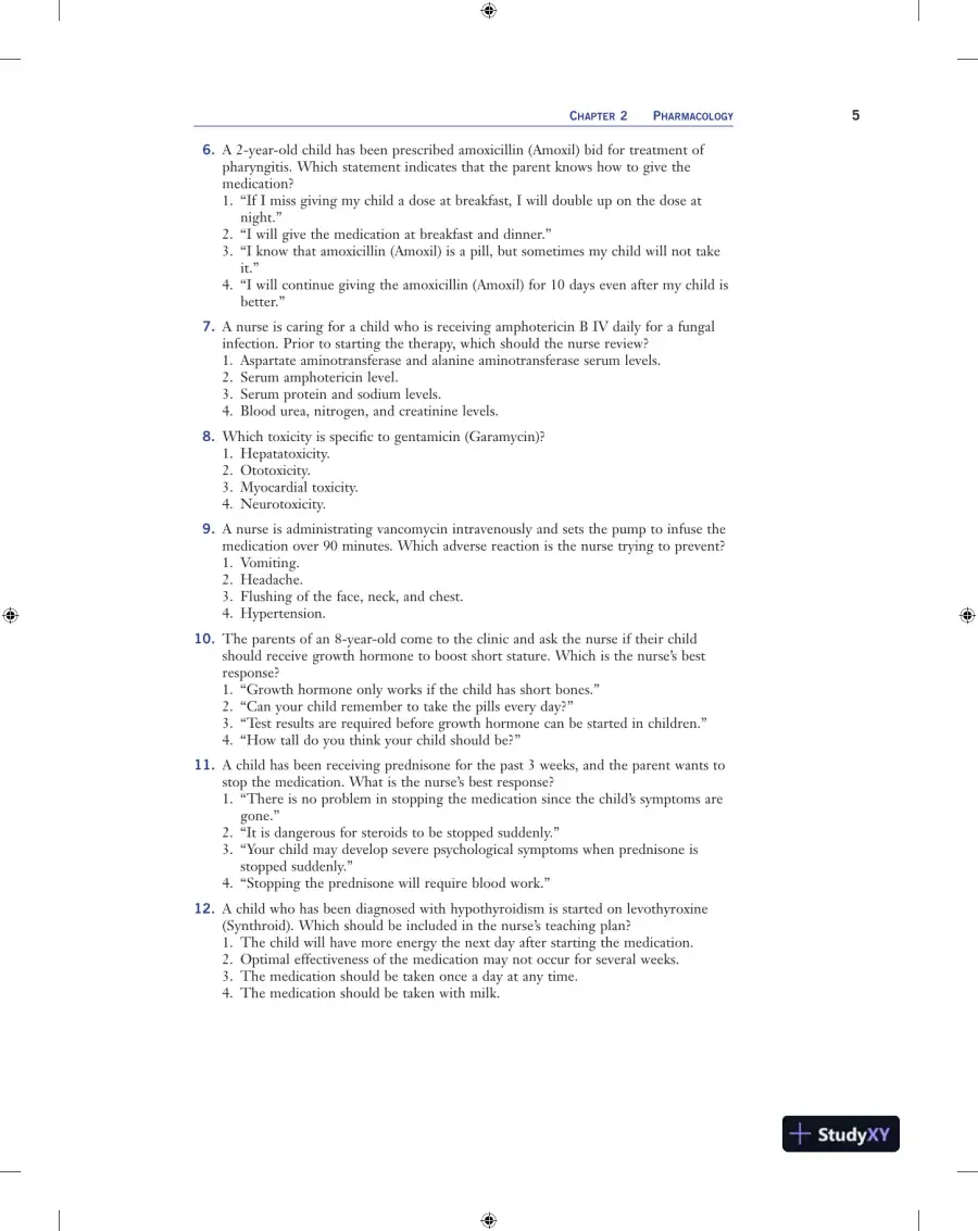 Pediatric Success : NCLEX-style QandA Review (2019), page 21