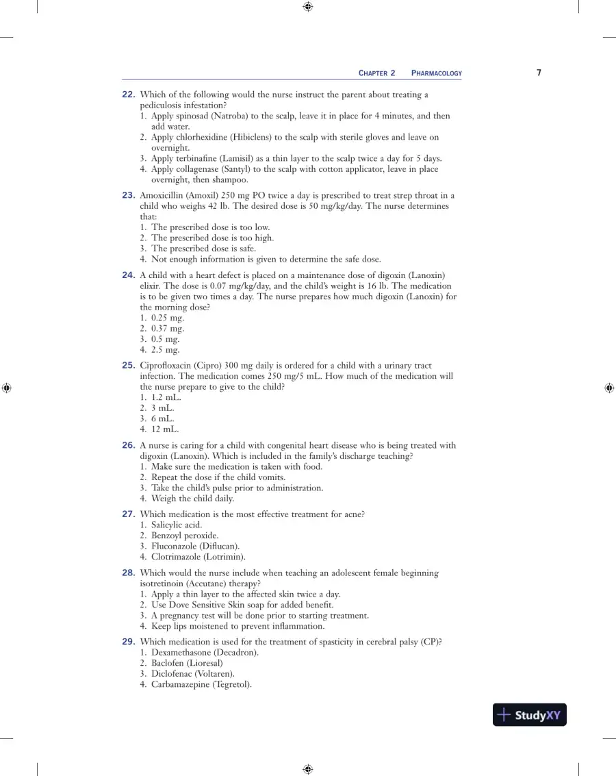Pediatric Success : NCLEX-style QandA Review (2019), page 23