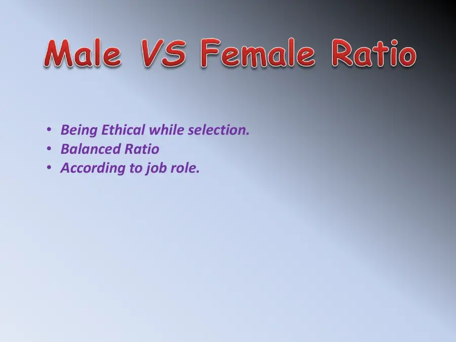 Male Vs Female Ratio In The Business, page 2