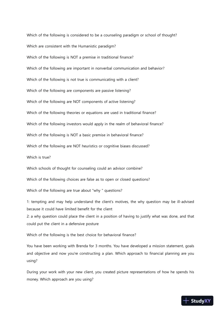 Liberty University BUSI352 Quiz 1 Complete Solutions Correct Answers Key, page 4