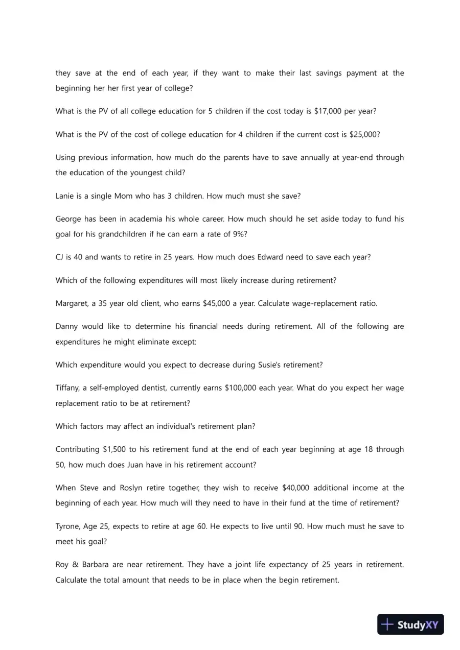Liberty University BUSI352 Quiz 1 Complete Solutions Correct Answers Key, page 9