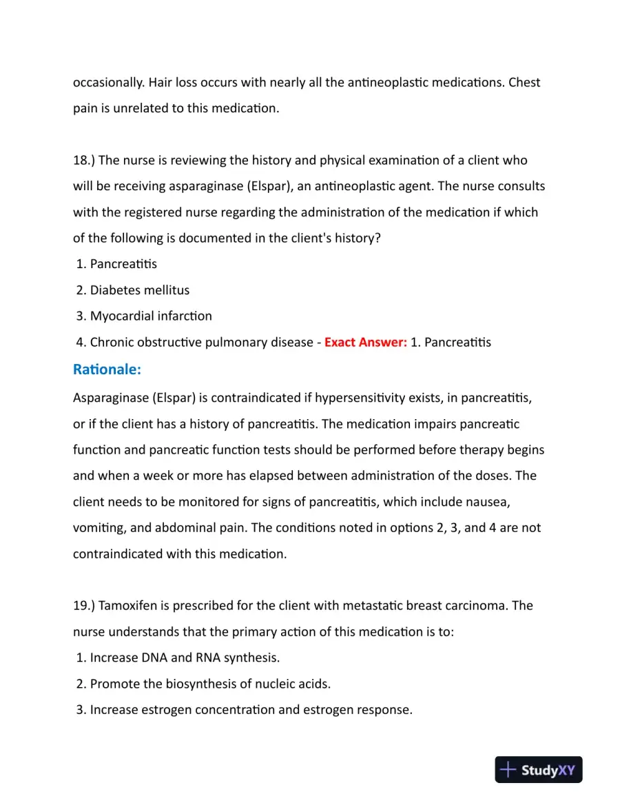 2023-2024 HESI Pharmacology Practice Question With Answers (245 Solved Questions), page 12