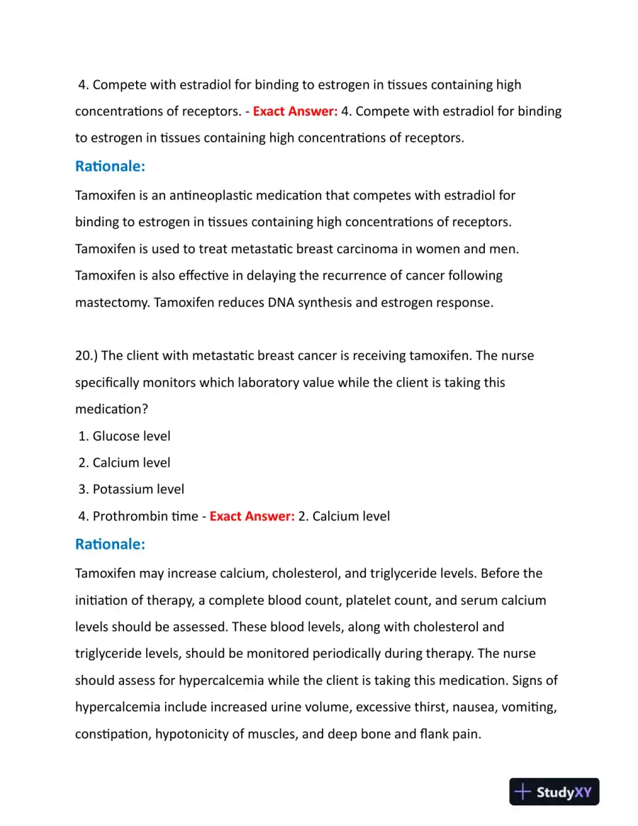 2023-2024 HESI Pharmacology Practice Question With Answers (245 Solved Questions), page 13