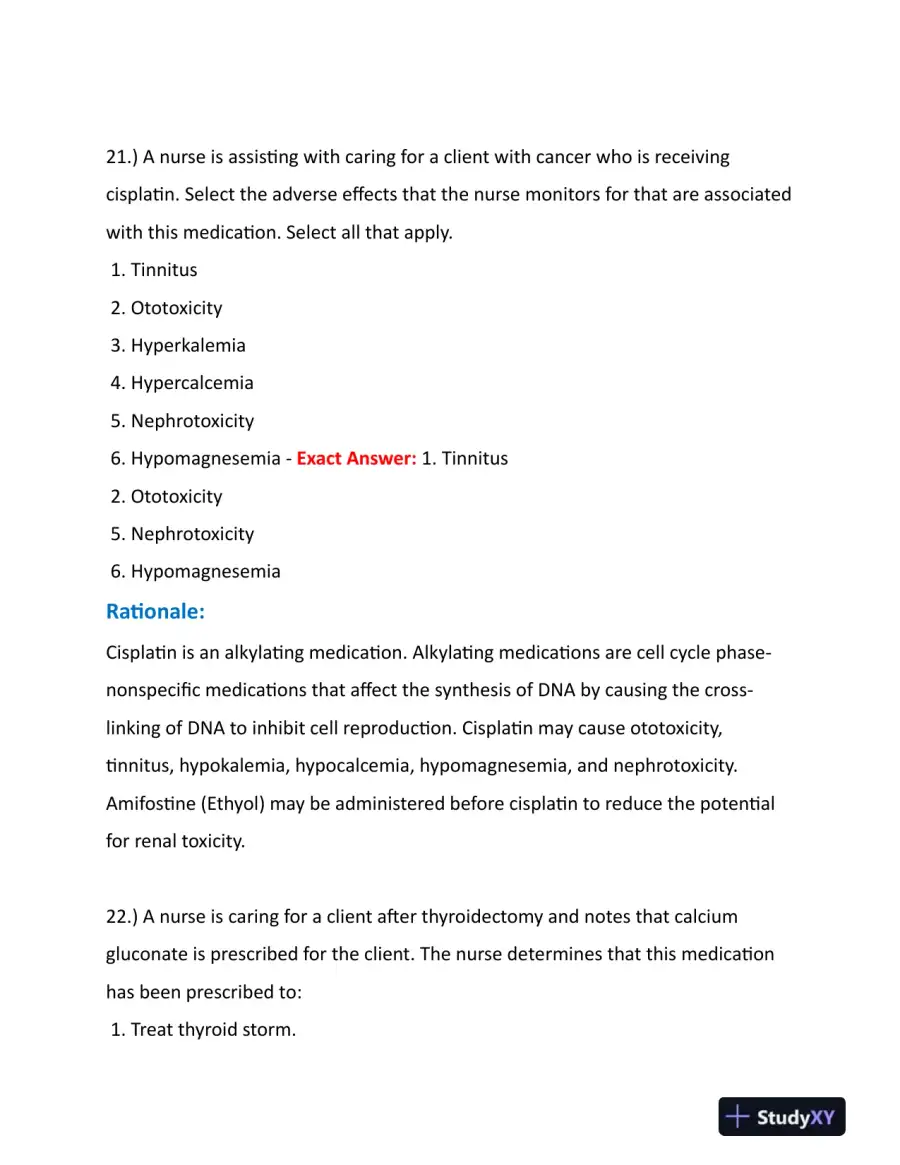 2023-2024 HESI Pharmacology Practice Question With Answers (245 Solved Questions), page 14