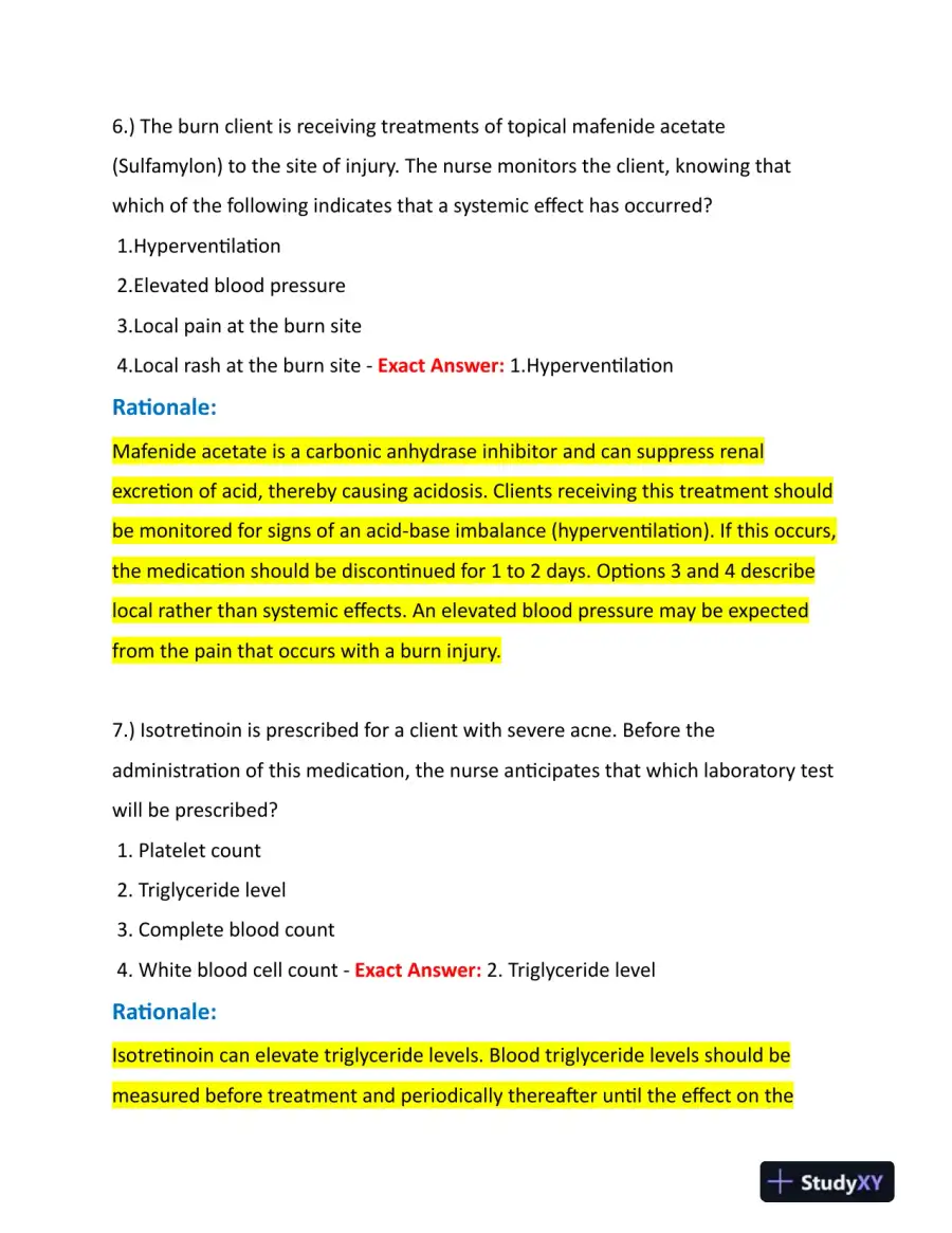 2023-2024 HESI Pharmacology Practice Question With Answers (245 Solved Questions), page 5