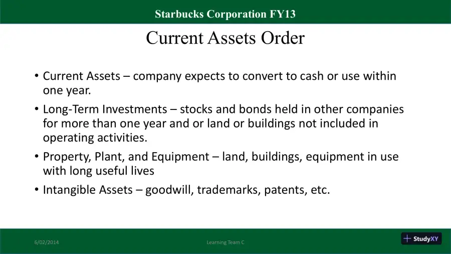 Financial Reporting Problem, Part 2 - Starbucks Corporation, page 4