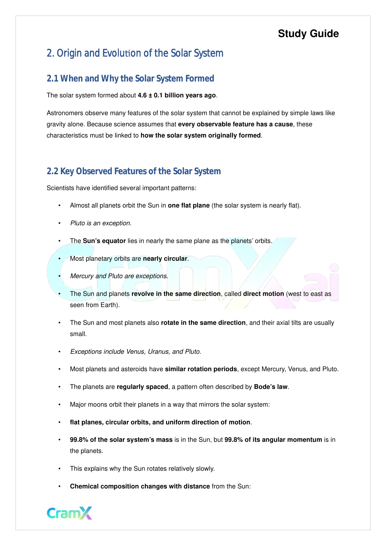 Astronomy - The Solar System - Page 3 preview image