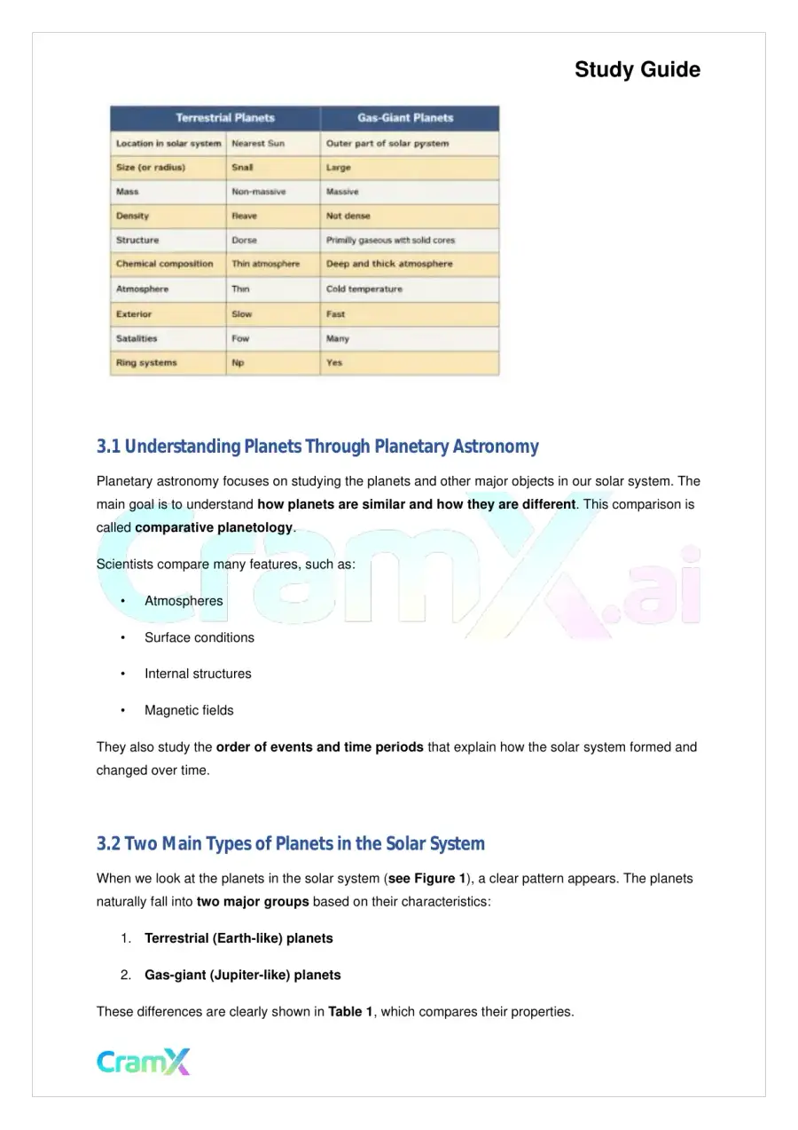 Astronomy - The Solar System, page 8