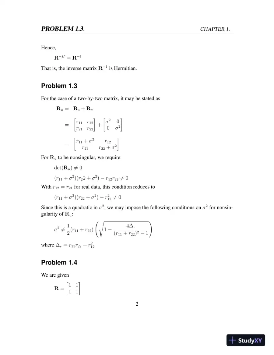 Solution Manual for Adaptive Filter Theory, 5th Edition, page 6