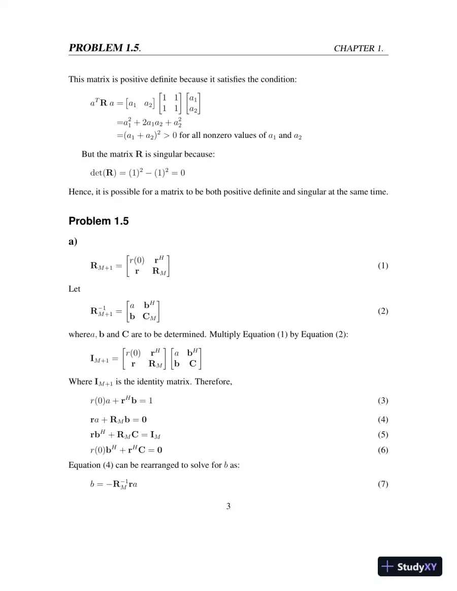 Solution Manual for Adaptive Filter Theory, 5th Edition, page 7