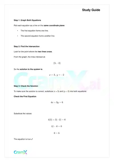 Algebra II - Linear Sentences in Two Variables - Page 2 preview image
