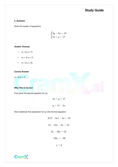 Algebra II - Linear Sentences in Two Variables - Page 6 preview image