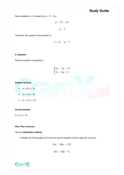 Algebra II - Linear Sentences in Two Variables - Page 7 preview image