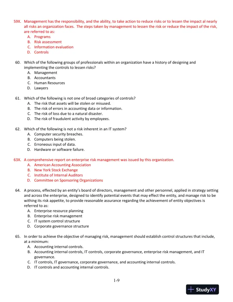 Accounting Information Systems: The Processes and Controls 2nd Edition Test Bank, page 10