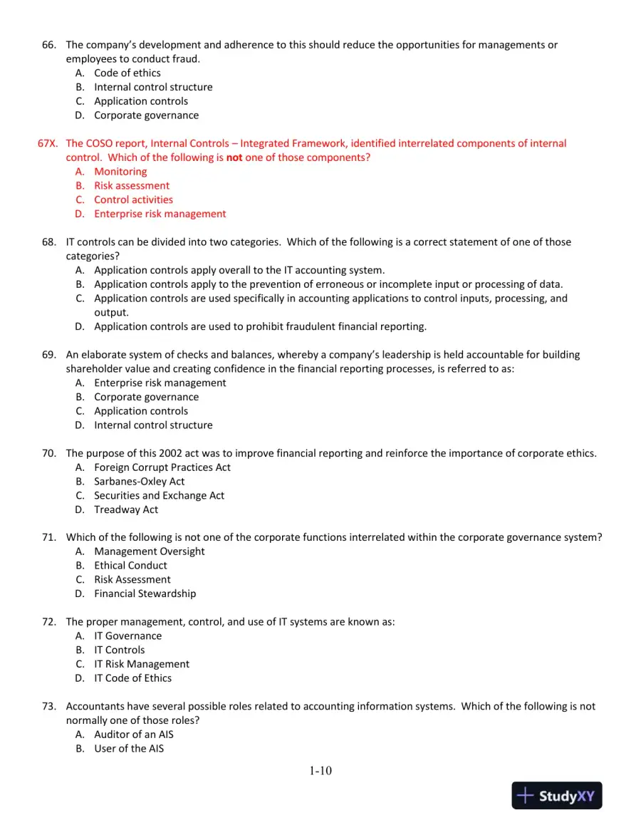 Accounting Information Systems: The Processes and Controls 2nd Edition Test Bank, page 11