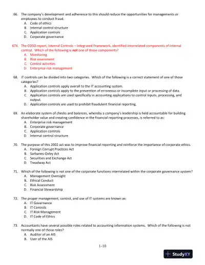 Accounting Information Systems: The Processes and Controls 2nd Edition Test Bank - Page 11 preview image