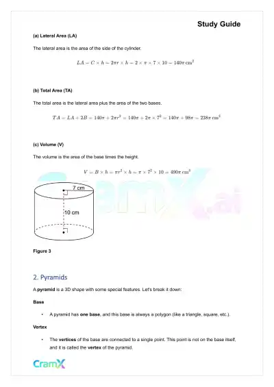 Geometry - Geometric Solids - Page 3 preview image