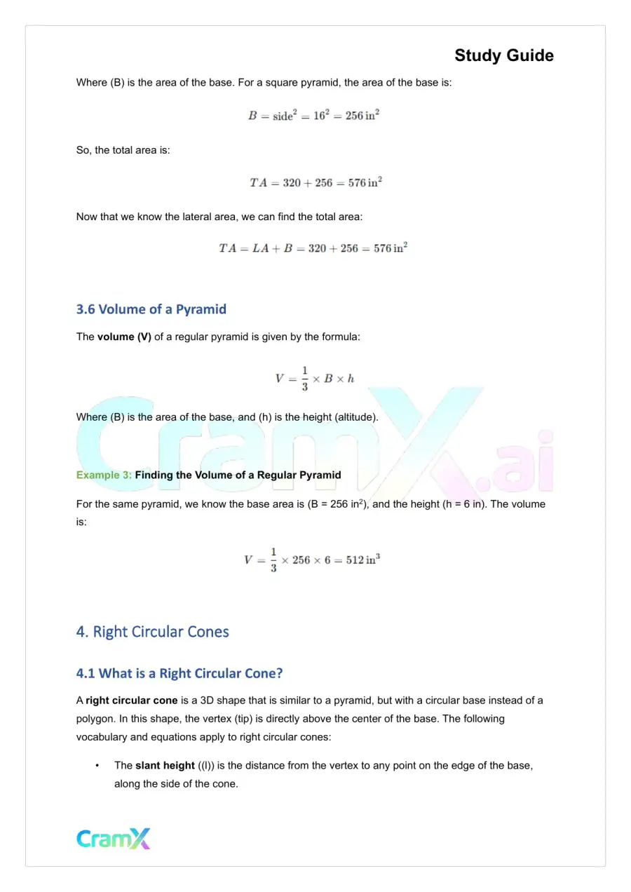 Geometry - Geometric Solids, page 7