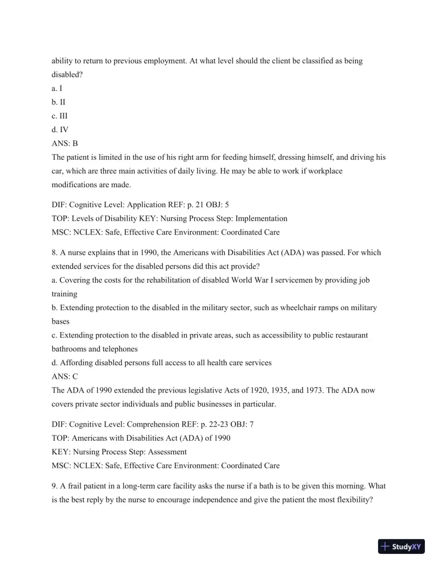 Test Bank For Introduction To Medical-Surgical Nursing, 6th Edition, page 17