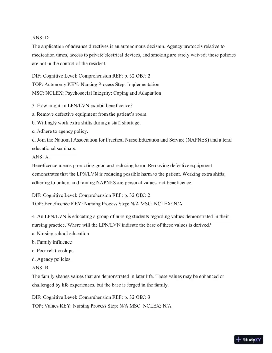 Test Bank For Introduction To Medical-Surgical Nursing, 6th Edition, page 27