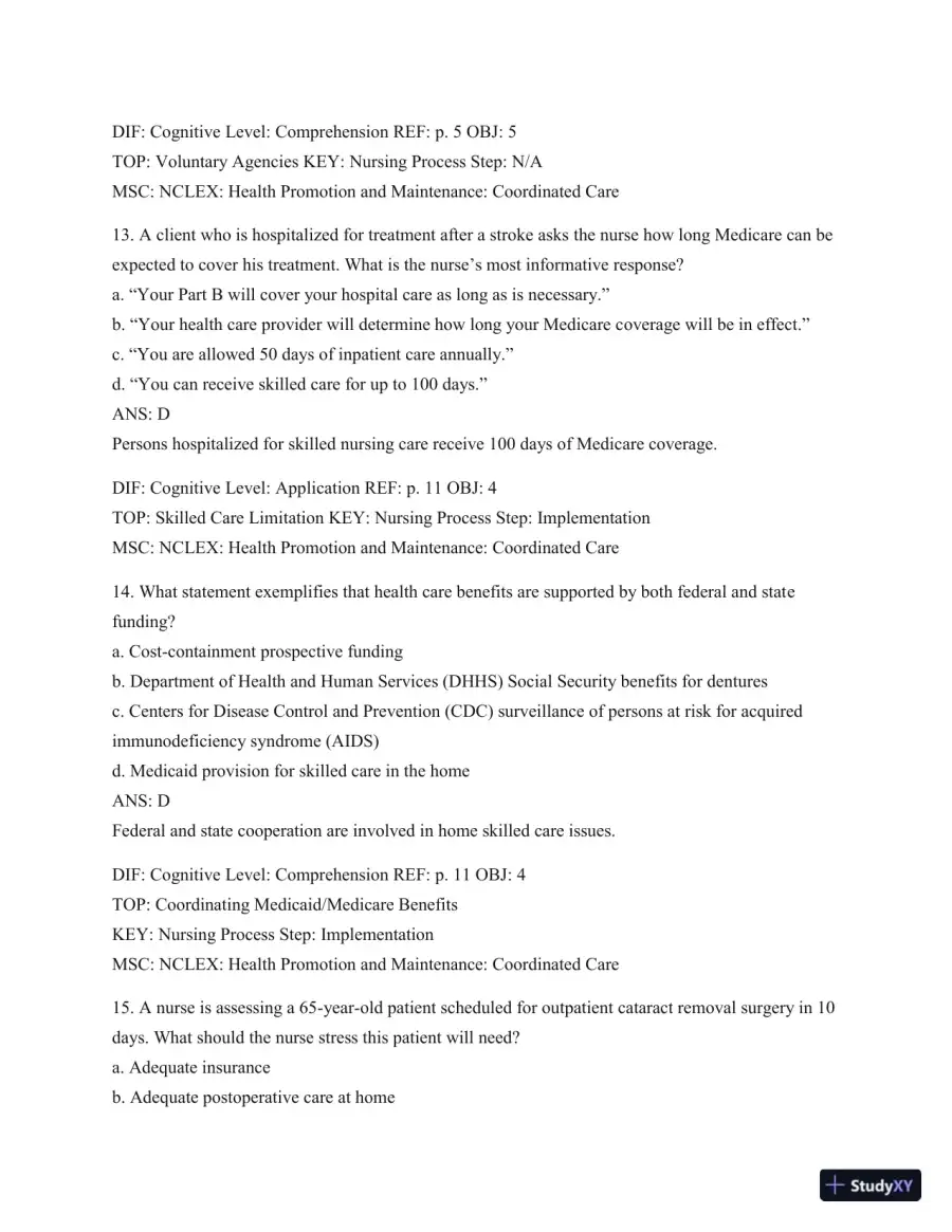 Test Bank For Introduction To Medical-Surgical Nursing, 6th Edition, page 7