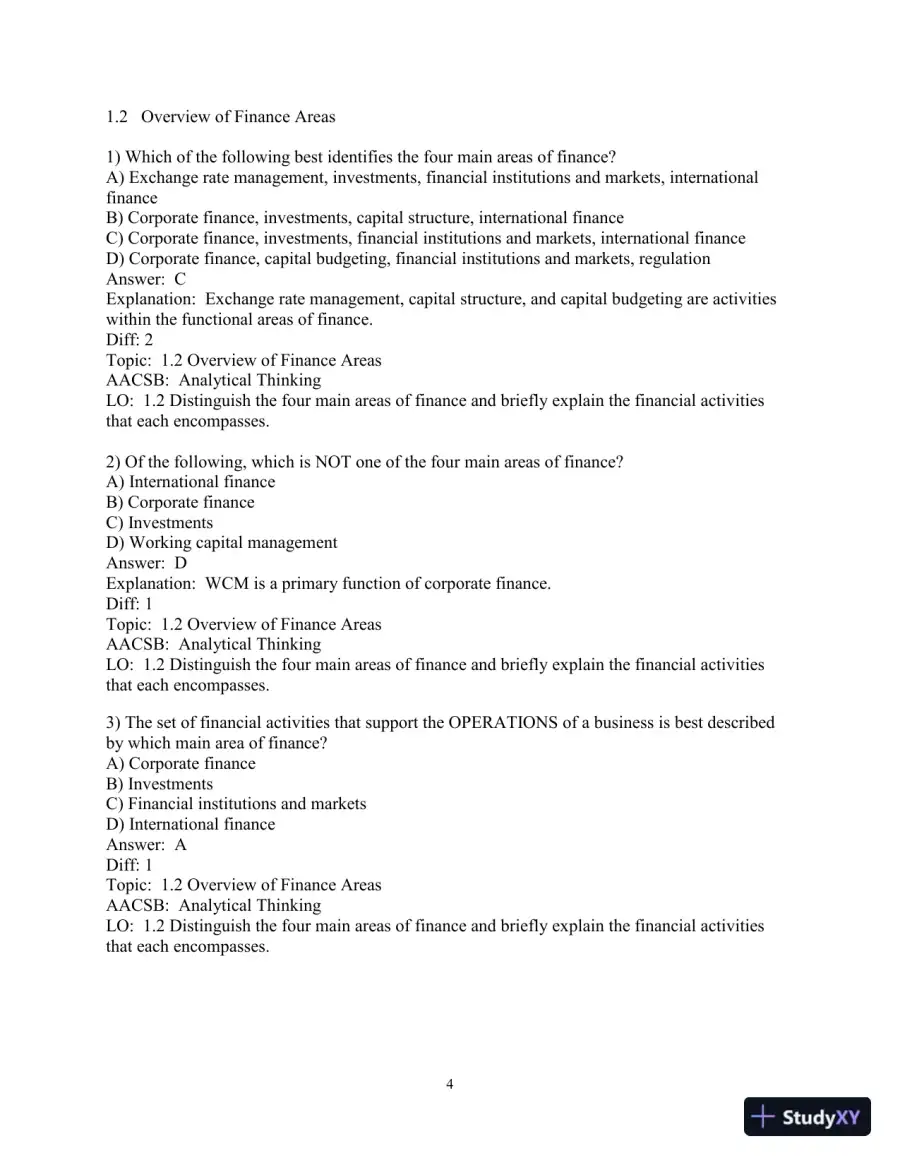 Test Bank for Financial Management: Core Concepts, 4th Edition, page 6
