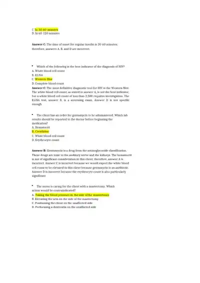 NCLEX PN Test Practice Questions - Page 11 preview image