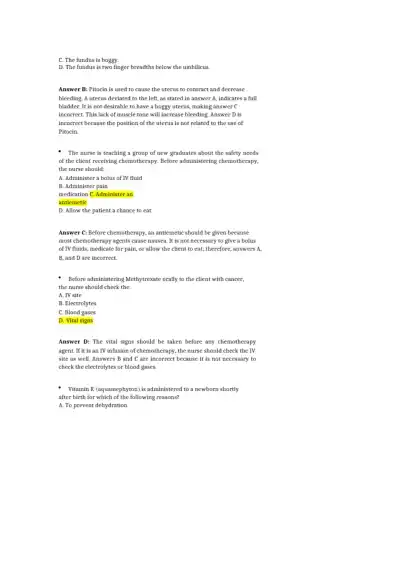 NCLEX PN Test Practice Questions - Page 4 preview image
