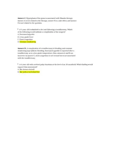 NCLEX PN Test Practice Questions - Page 7 preview image