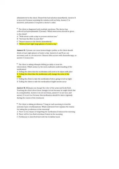 NCLEX PN Test Practice Questions - Page 9 preview image