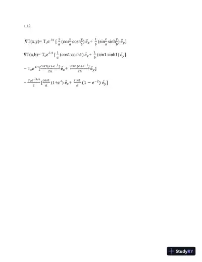 Solution Manual for Fundamentals of Momentum, Heat and Mass Transfer, 6th Edition - Page 13 preview image