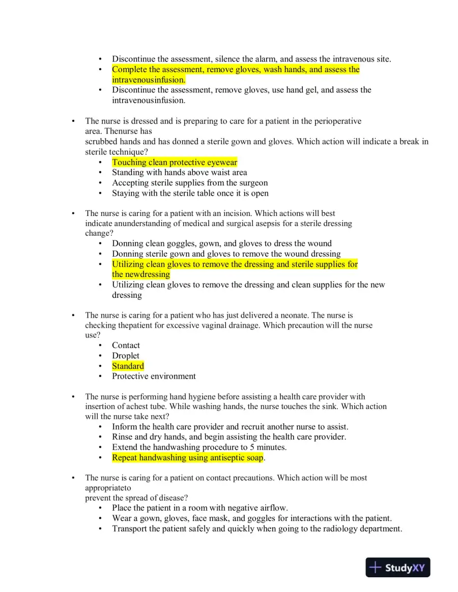 2023 ATI Mental Health Proctored Exam with Answers (144 Solved Questions), page 3
