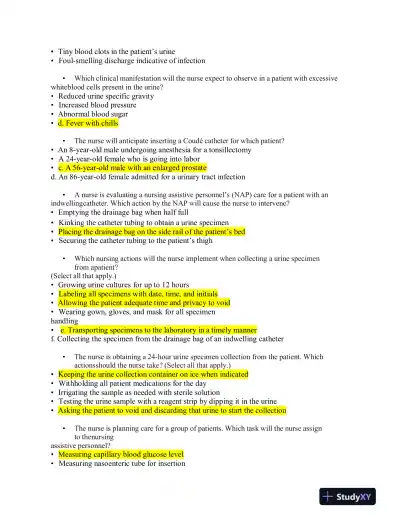 2023 ATI Mental Health Proctored Exam with Answers (144 Solved Questions) - Page 8 preview image