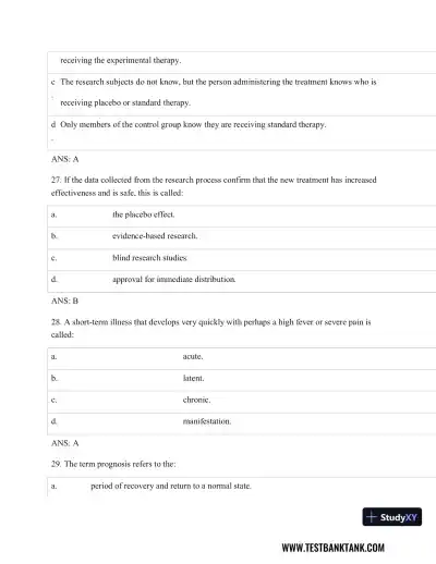 Pathophysiology of Disease: An Introduction to Clinical Medicine 8th Edition Test Bank - Page 10 preview image