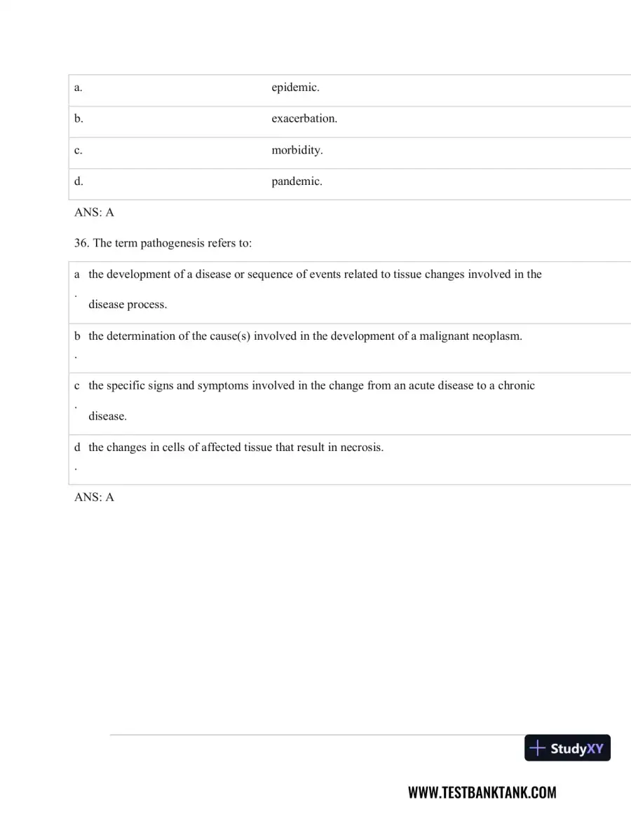Pathophysiology of Disease: An Introduction to Clinical Medicine 8th Edition Test Bank, page 13
