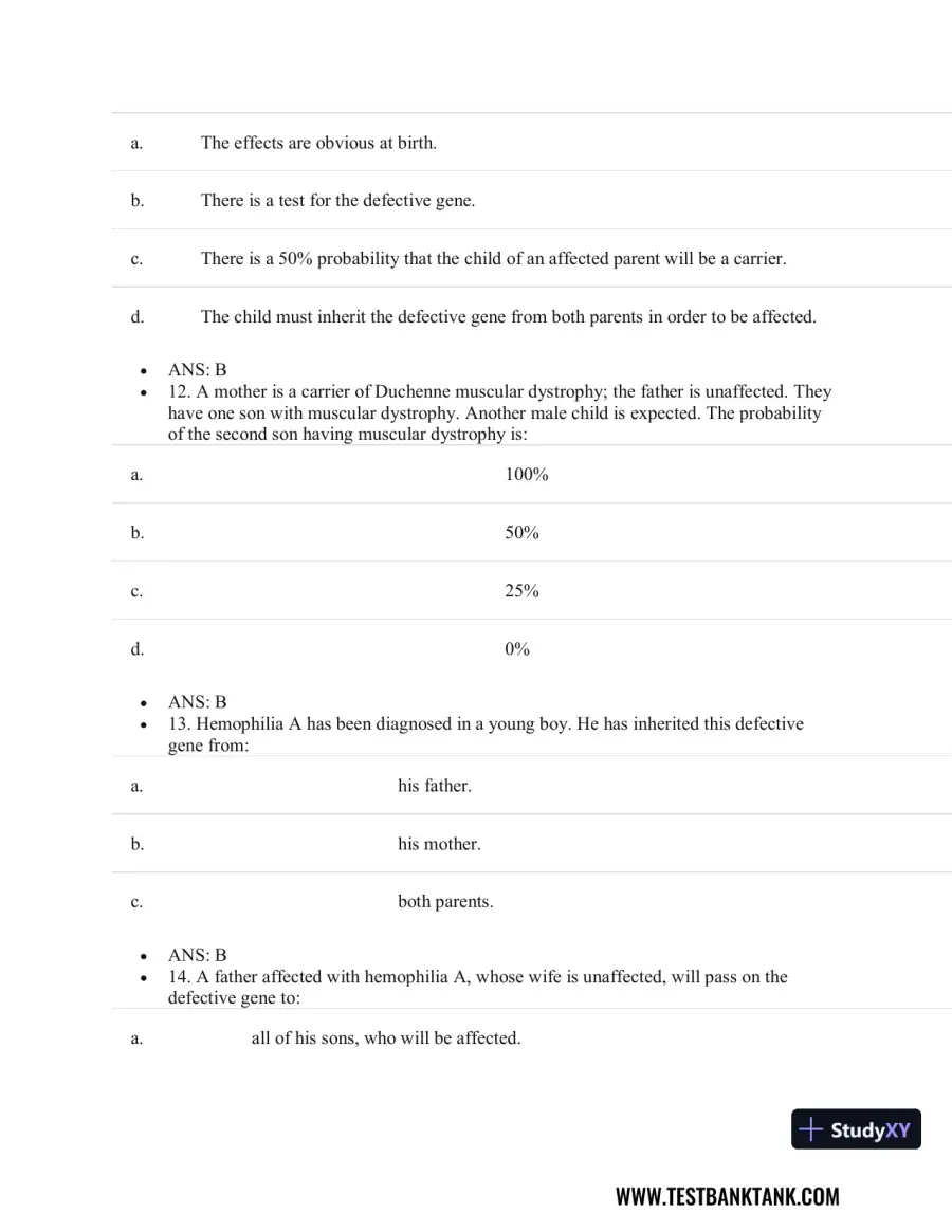 Pathophysiology of Disease: An Introduction to Clinical Medicine 8th Edition Test Bank, page 17