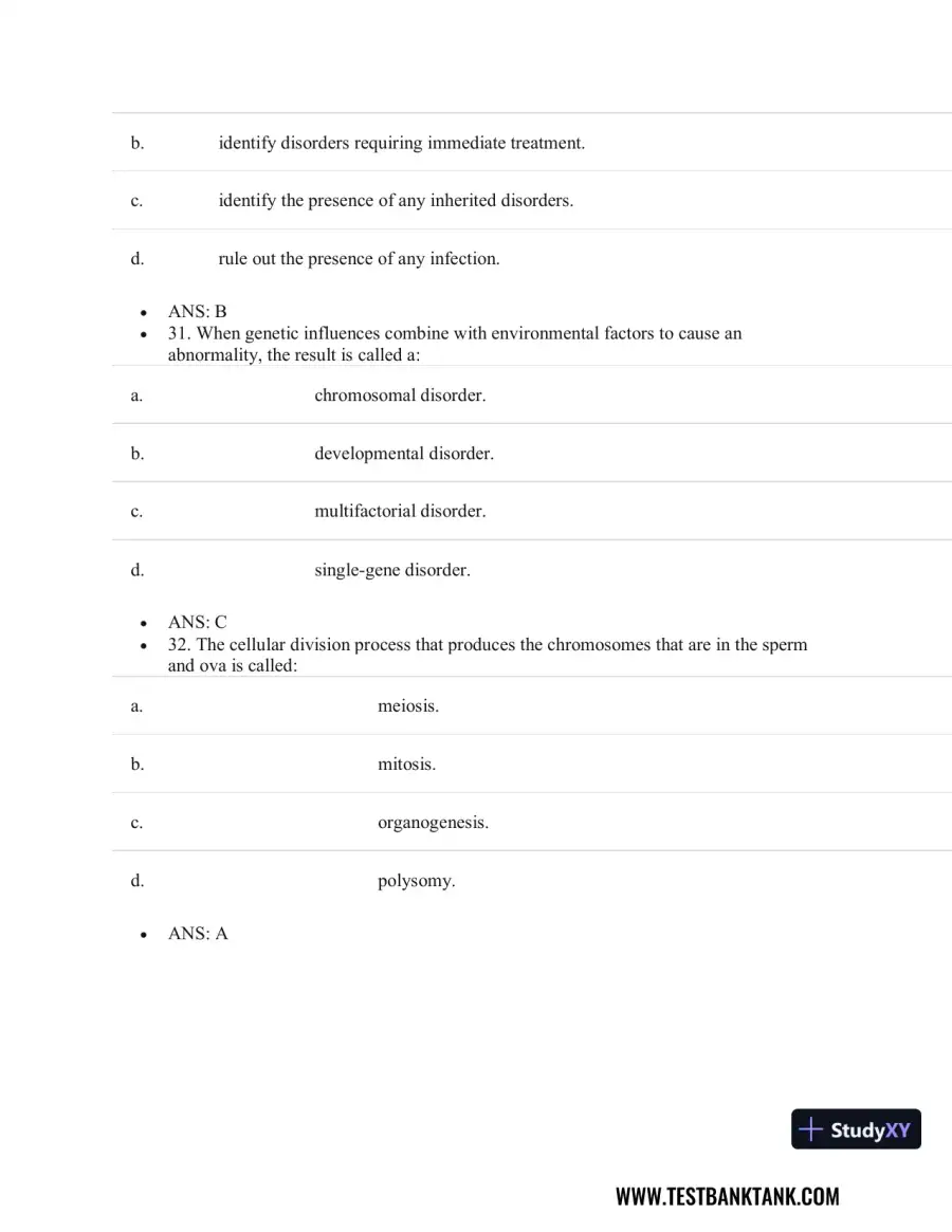 Pathophysiology of Disease: An Introduction to Clinical Medicine 8th Edition Test Bank, page 23