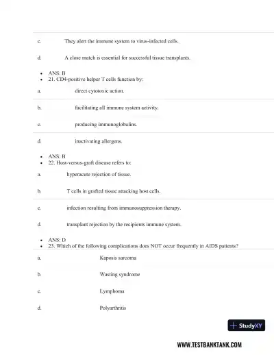 Pathophysiology of Disease: An Introduction to Clinical Medicine 8th Edition Test Bank - Page 30 preview image