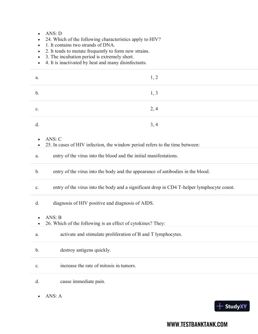 Pathophysiology of Disease: An Introduction to Clinical Medicine 8th Edition Test Bank, page 31